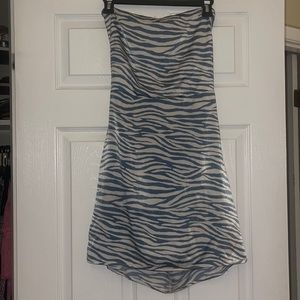 Zebra Print Mini Dress